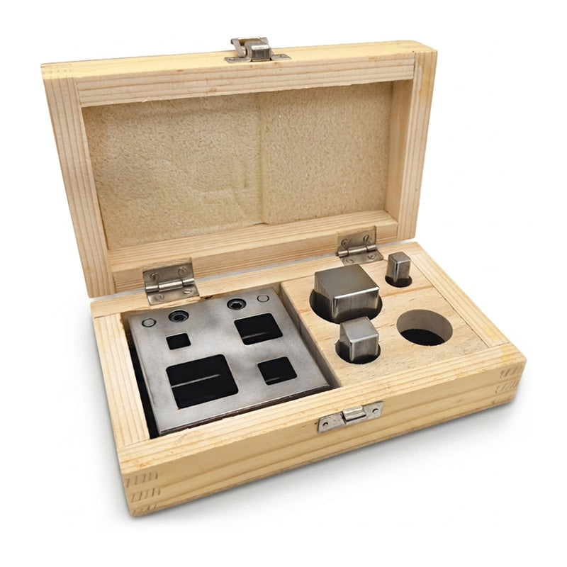 Square Shaped Set of 3 Disc Cutters in Wood Box