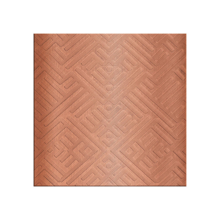 Durston 2111 Placa de patrón de acero con diseño geométrico