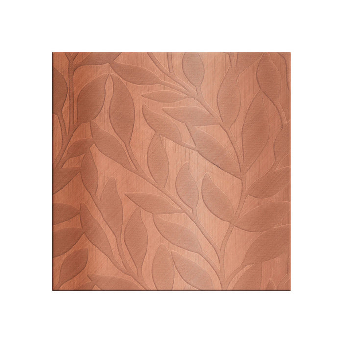 Placa de patrón de acero con diseño de hojas Durston 2113