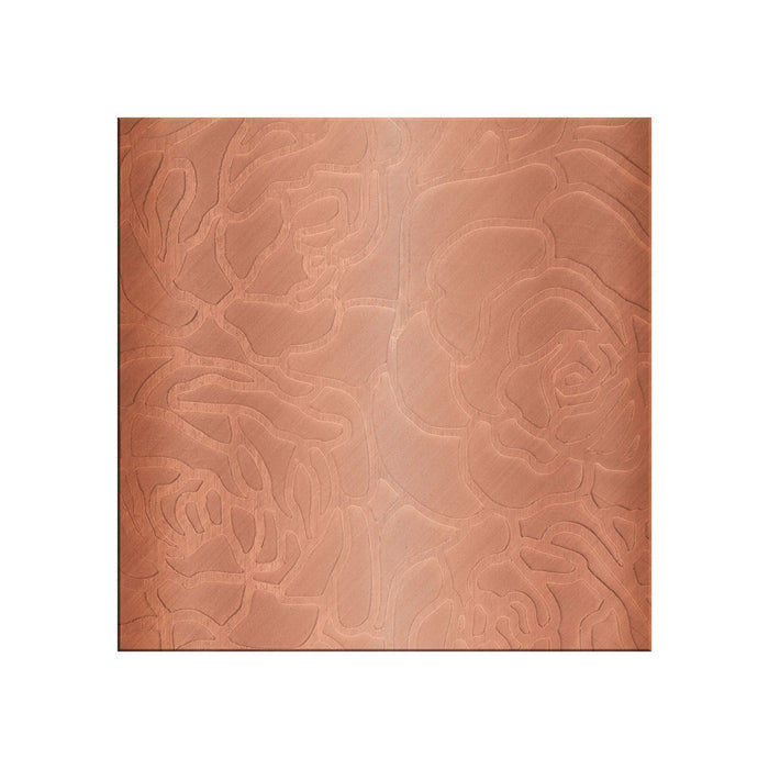 Placa de patrón de acero con diseño de rosas Durston 2115