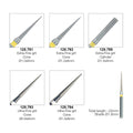 AGILO-FG MICRO Diamond Burs on 1.6mm Shanks-For Watch Movement Finishing - 1.0mm x 8mm Cone Extra-Fine Grit (Yellow)