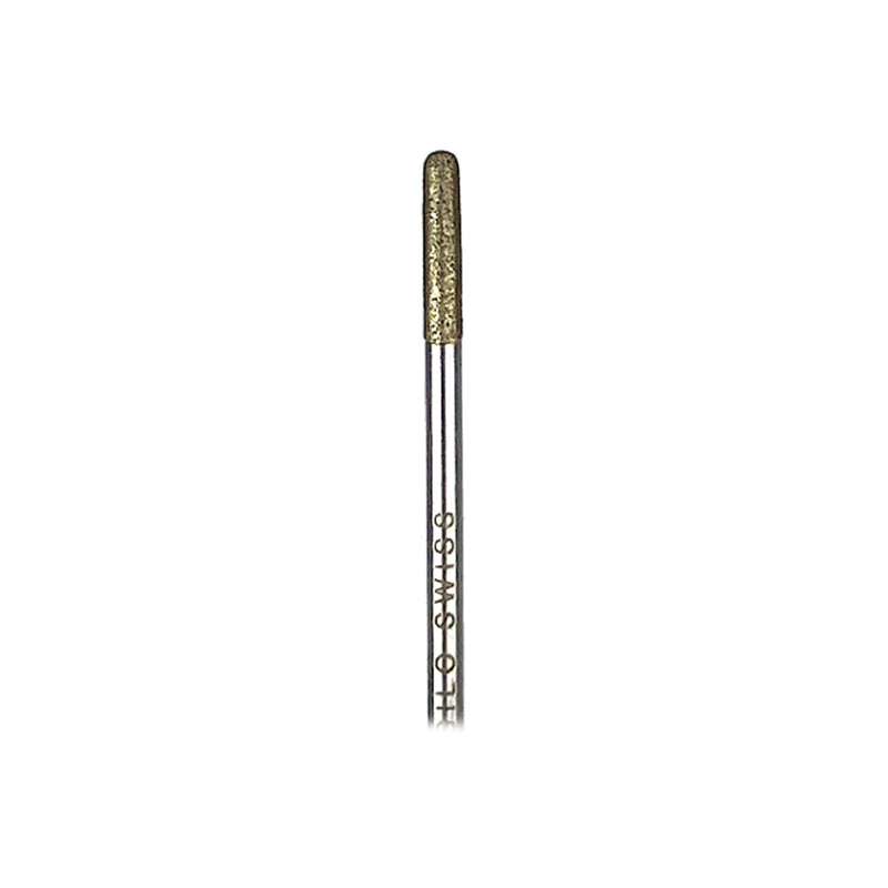 AGILO DIACORE Zylinderförmiger, abgerundeter gesinterter Diamantbohrer, 2,5 mm auf 3/32-Zoll-Schäften