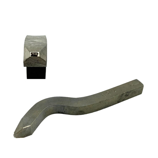 12K Bent Square Shank Hallmark Stamp-1/32" (0.75mm) Impression Height - Otto Frei