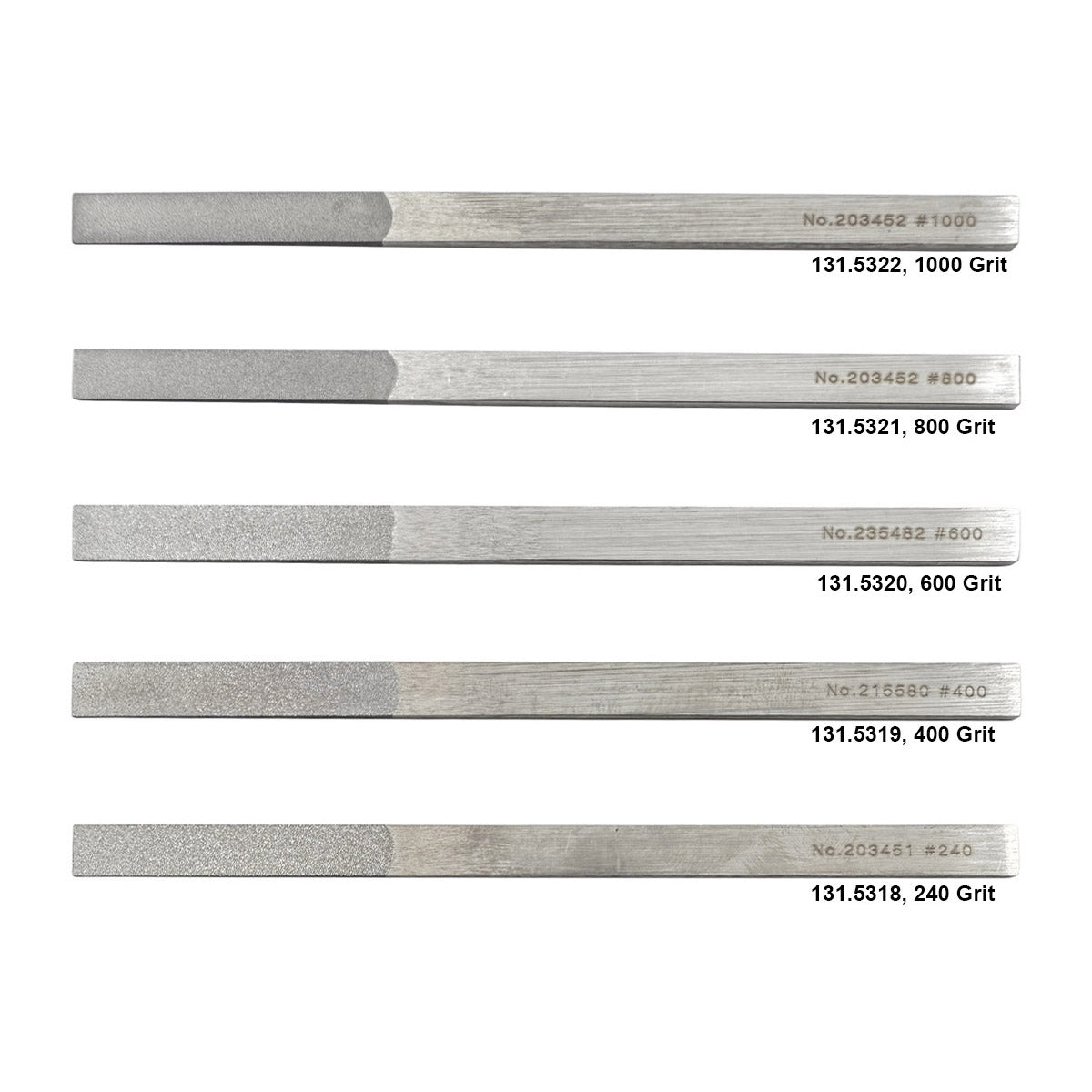 Thin Tapered Flat 10mm Diamond Files #240–#1000 | Made in Japan — Otto Frei