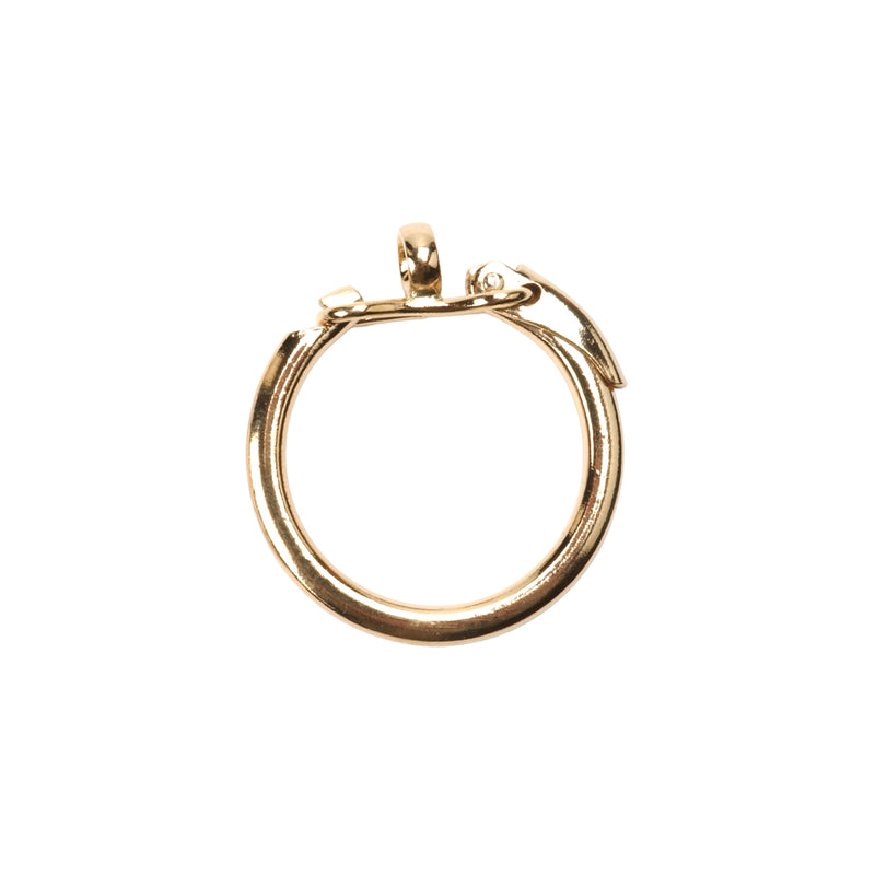 Yellow Gold Filled 1' Large Round Key Ring 