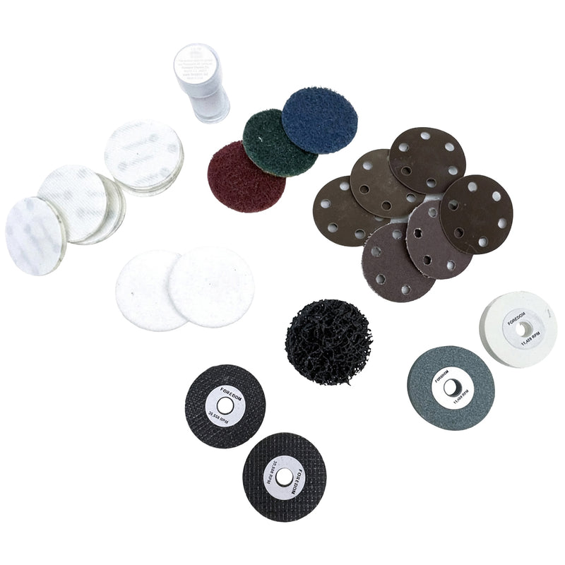 Foredom AK6905 Metal Working Kit, 32 Piece- For Angle Grinder