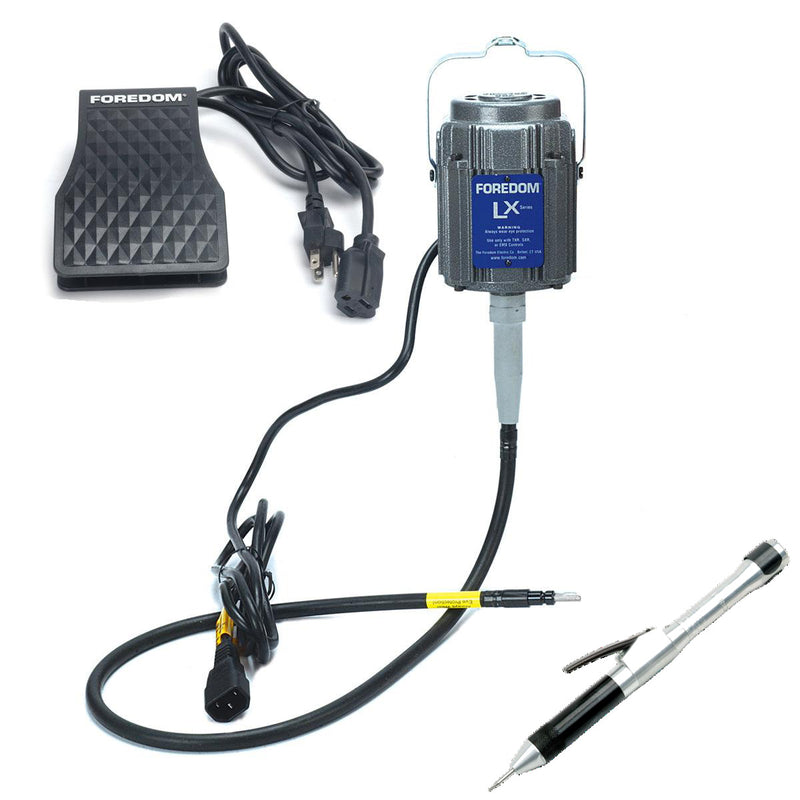 Foredom M.LX Hang-up Motor with C.TXR-1 Foot Control and Choice of Handpiece 115V