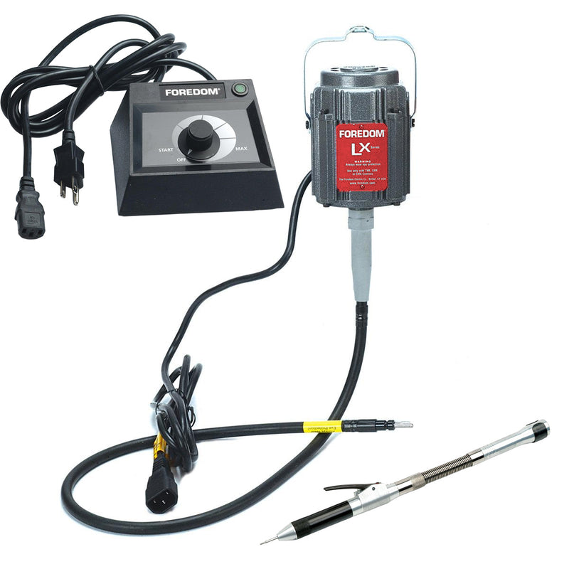 Foredom M.LX-230V Motor with C.EMX-2 Table Top Dial Control, Choice of Handpiece - 230V