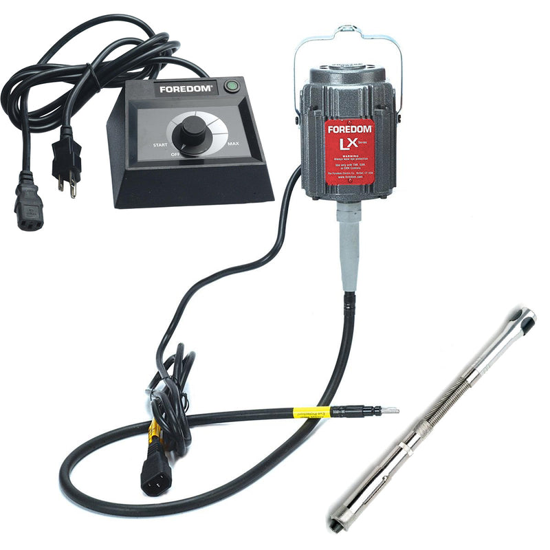 Foredom M.LX-230V Motor with C.EMX-2 Table Top Dial Control, Choice of Handpiece - 230V
