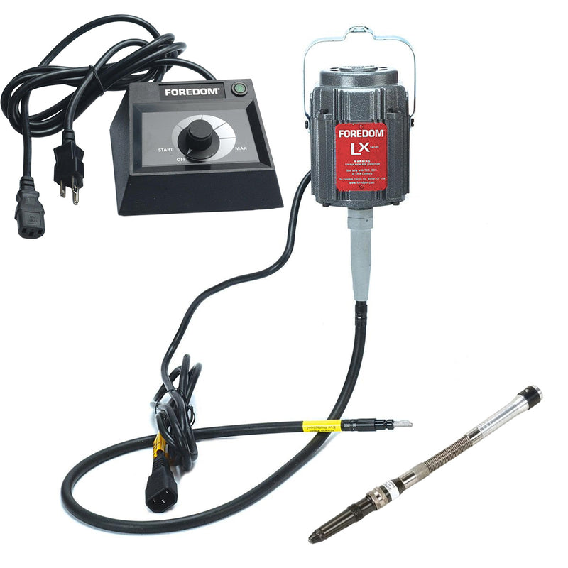Foredom M.LX-230V Motor with C.EMX-2 Table Top Dial Control, Choice of Handpiece - 230V