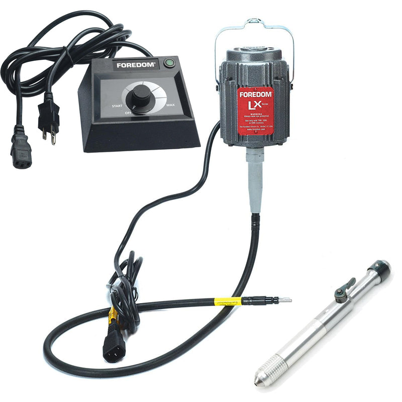 Foredom M.LX-230V Motor with C.EMX-2 Table Top Dial Control, Choice of Handpiece - 230V