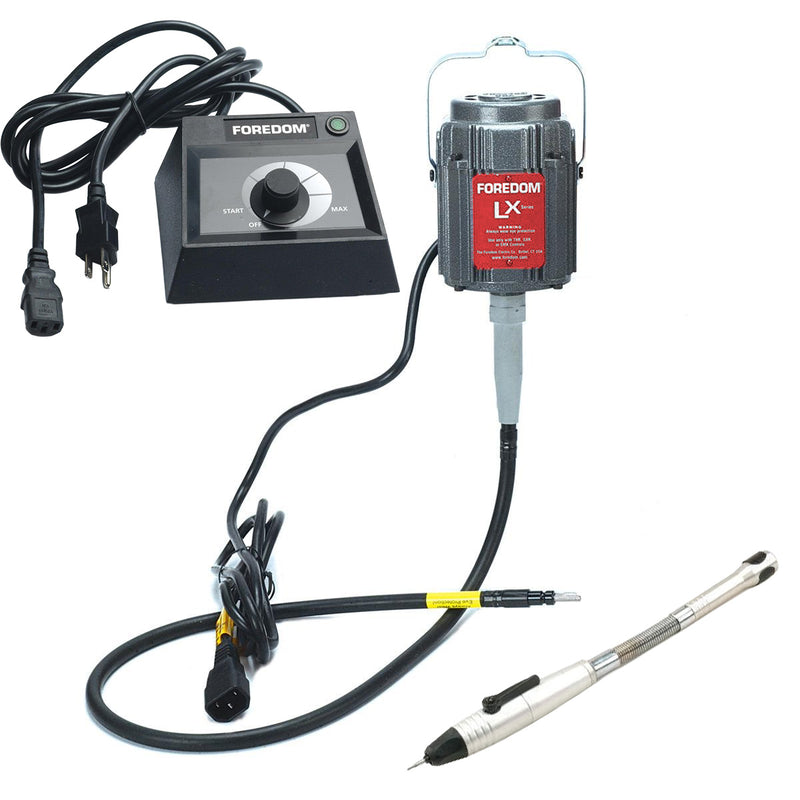 Foredom M.LX-230V Motor with C.EMX-2 Table Top Dial Control, Choice of Handpiece - 230V