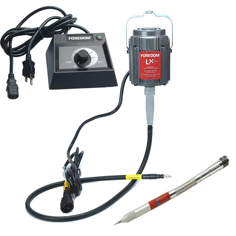 Foredom M.LX-230V Motor with C.EMX-2 Table Top Dial Control, Choice of Handpiece - 230V