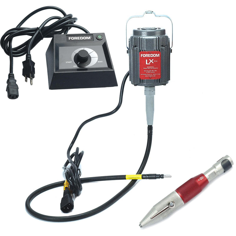 Foredom M.LX-230V Motor with C.EMX-2 Table Top Dial Control, Choice of Handpiece - 230V