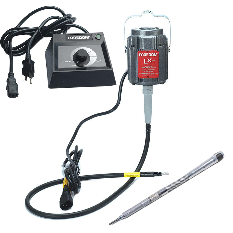 Foredom M.LX-230V Motor with C.EMX-2 Table Top Dial Control, Choice of Handpiece - 230V