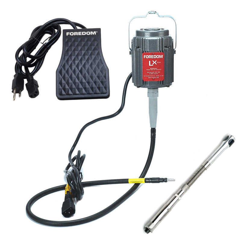 Foredom M.LX-230V Motor with C.TXR-2 Foot Control, Choice of Handpiece - 230V