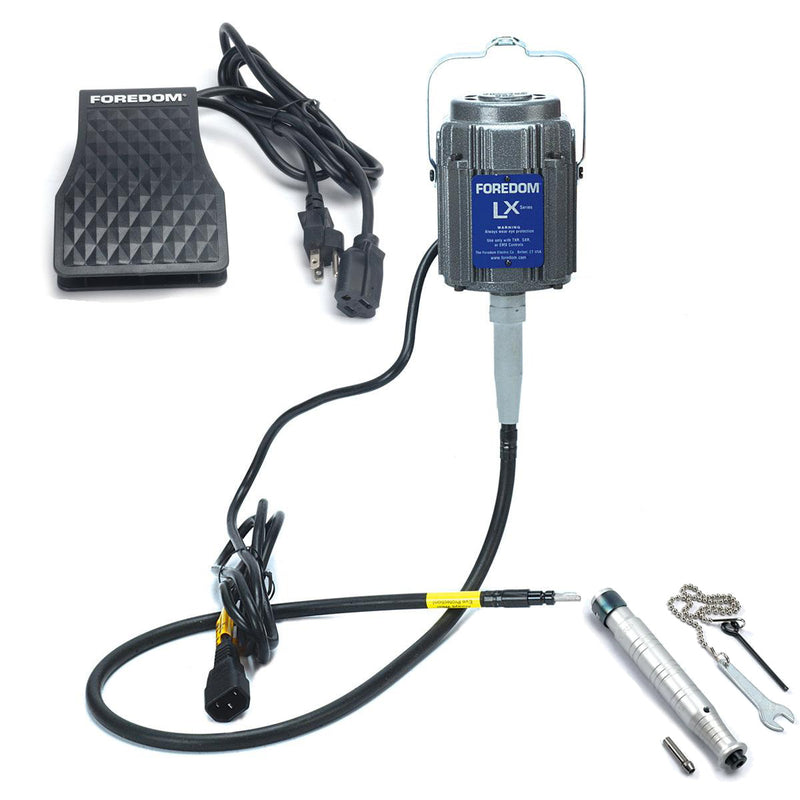 Foredom M.LX Hang-up Motor with C.TXR-1 Foot Control and Choice of Handpiece 115V