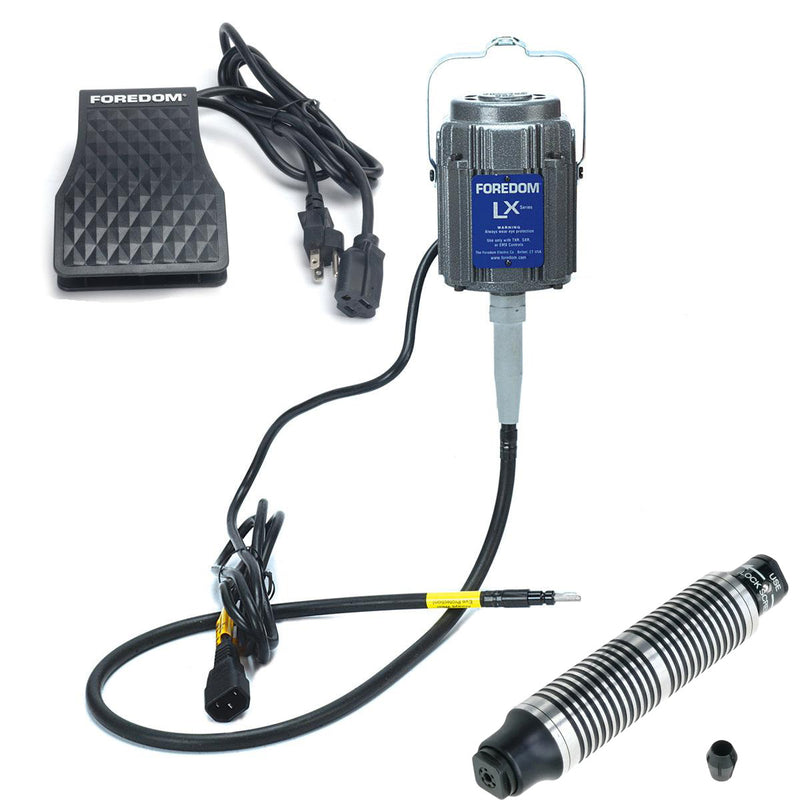 Foredom M.LX Hang-up Motor with C.TXR-1 Foot Control and Choice of Handpiece 115V