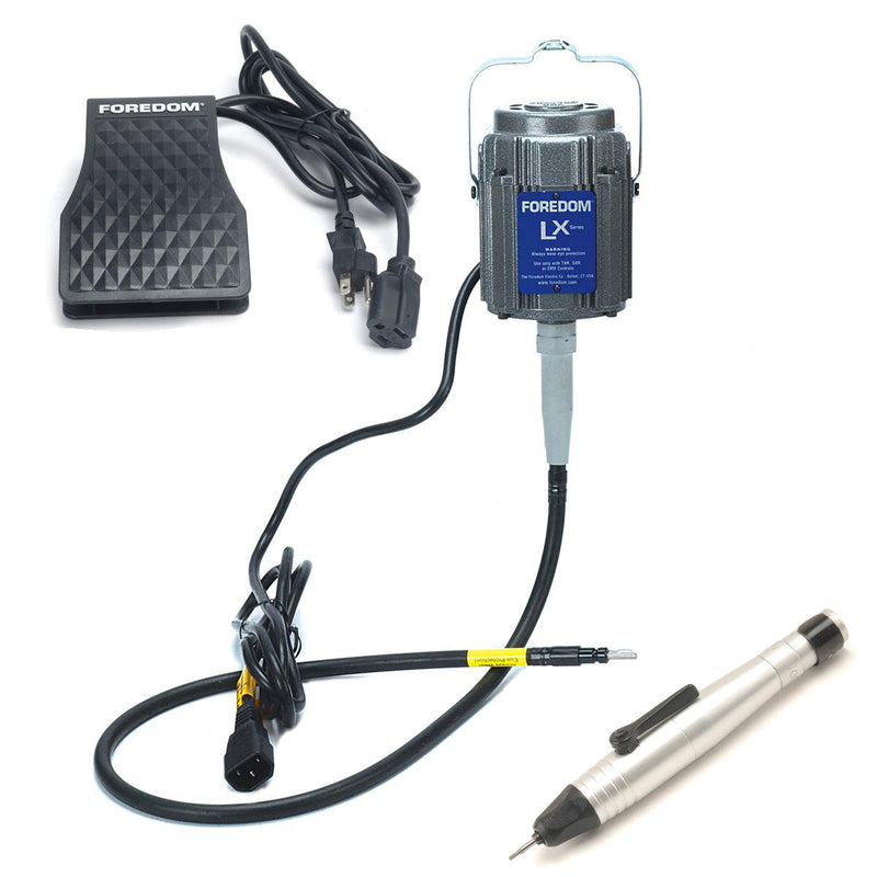 Foredom M.LX Hang-up Motor with C.TXR-1 Foot Control and Choice of Handpiece 115V