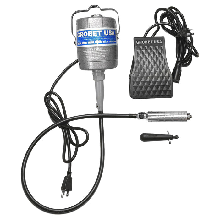 Grobet S300 Flex Shaft Kit-Motor-Kunststoff-Fußsteuerung &amp; Handstück Nr. 30-110V