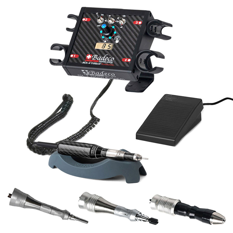 Badeco MX-4 Touch Evolution Micromotor with 4 Handpieces