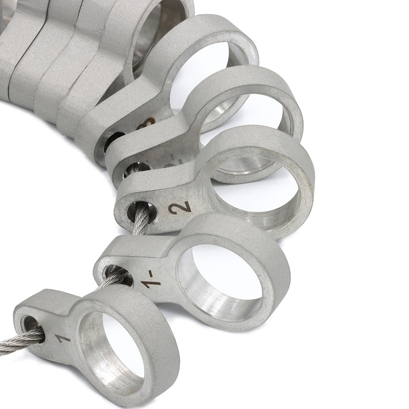 Durston 1529 Ring Sizing Set 6mm 31-Piece 1-16 USA Sizes