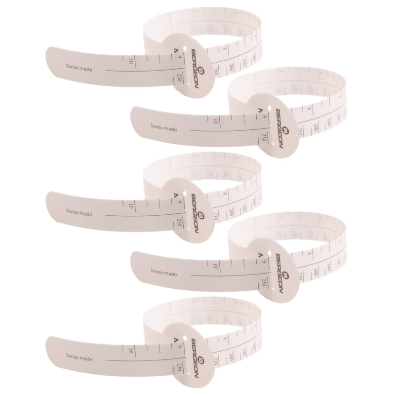 Bergeon 6789 Armband-Handgelenkmessgerät, flexibler Streifen, 5er-Pack