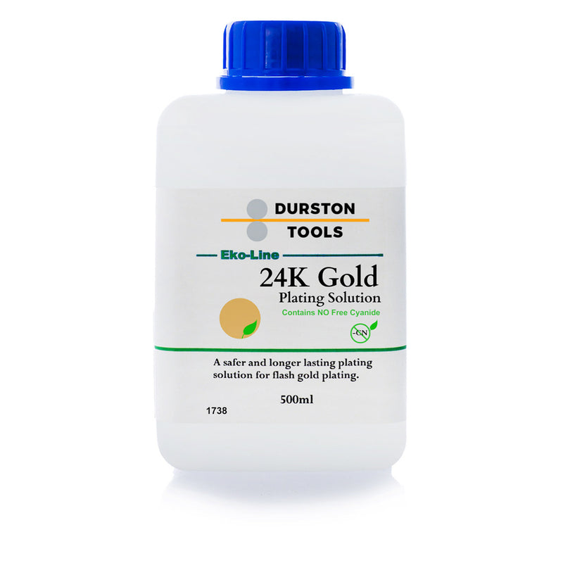 Durston Gold Plating Solutions-14K, 18K, 24K & Rose (Pink) Gold-500ml