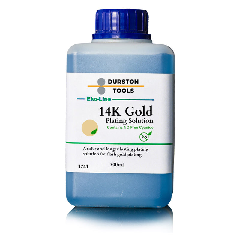 Durston Gold Plating Solutions-14K, 18K, 24K & Rose (Pink) Gold-500ml