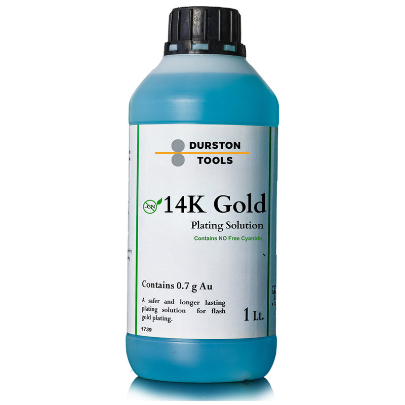 Durston Gold Plating Solutions-14K, 18K, 24K & Rose (Pink) Gold-1000ml
