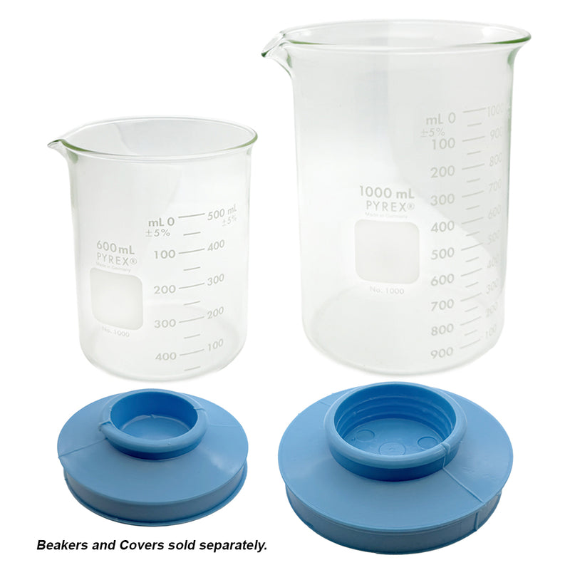 Pyrex Beakers and Beaker Covers