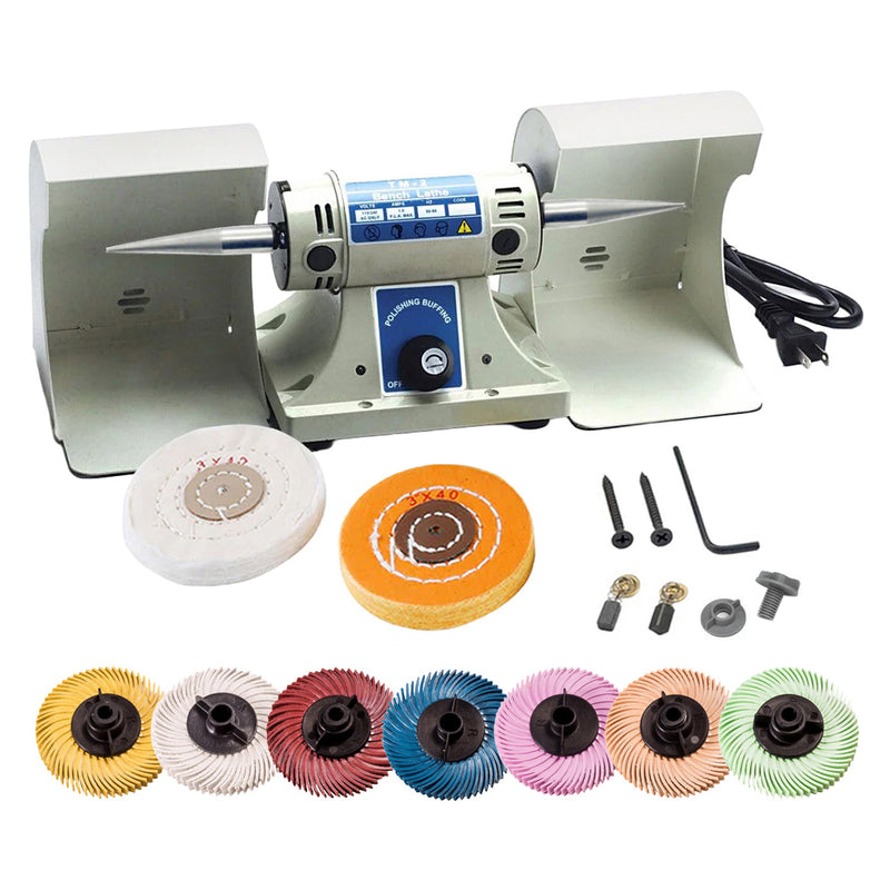 Mini Buffing Machine 3M Bench Lathe Polishing Kit