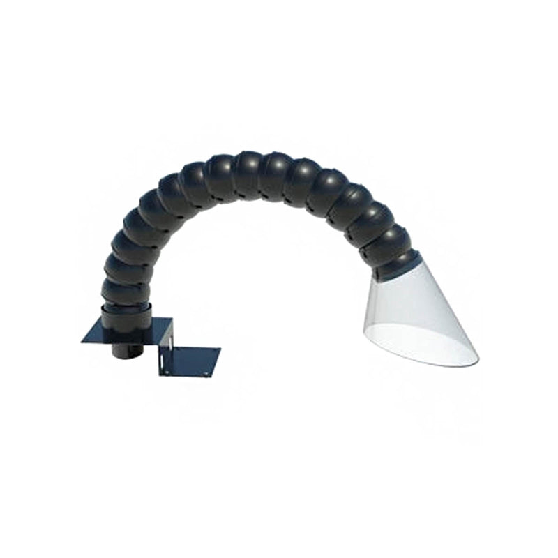 Brazo flexible de captura Quatro AA324 con boquilla ancha para manguera de 1,5"