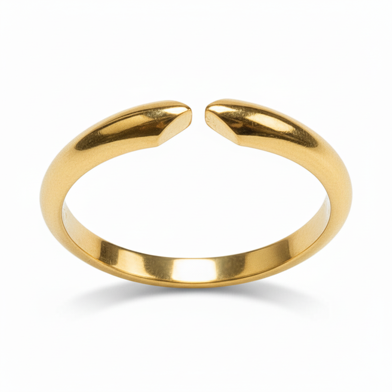 14KY, 14KW, 18KY, 18KW und halbrunde Ringschäfte aus Platin mit Kerbe für 6-Krappen-Fassungen