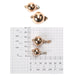 14K Pink (Rose Gold) Plain Polished Ball Clasps - Otto Frei
