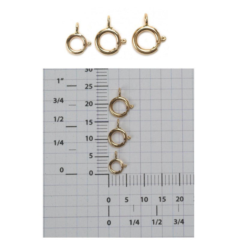 14KY Spring Rings Closed Top - Otto Frei