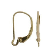 14KY Lever Back Plain with Intergral Ring - Otto Frei