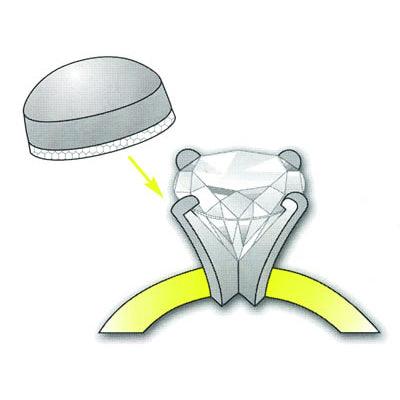 14K Yellow Round Redi-Prong Refills - Otto Frei