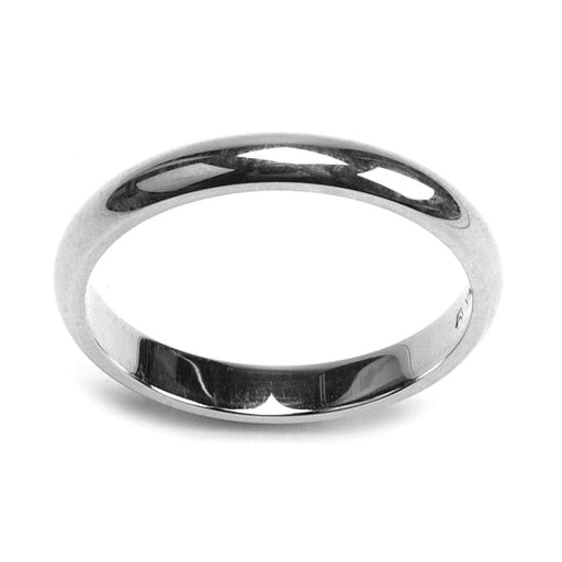 14KY & 14KW  3.0mm Half Round Wedding Bands - Otto Frei