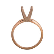 14KW, 14KW/14K & Platinum Round Solitaire 7mm Center Stone 4-Prong Die Struck - Otto Frei