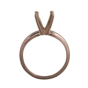 14KW, 14KW/14K & Platinum Round Solitaire 7mm Center Stone 4-Prong Die Struck - Otto Frei