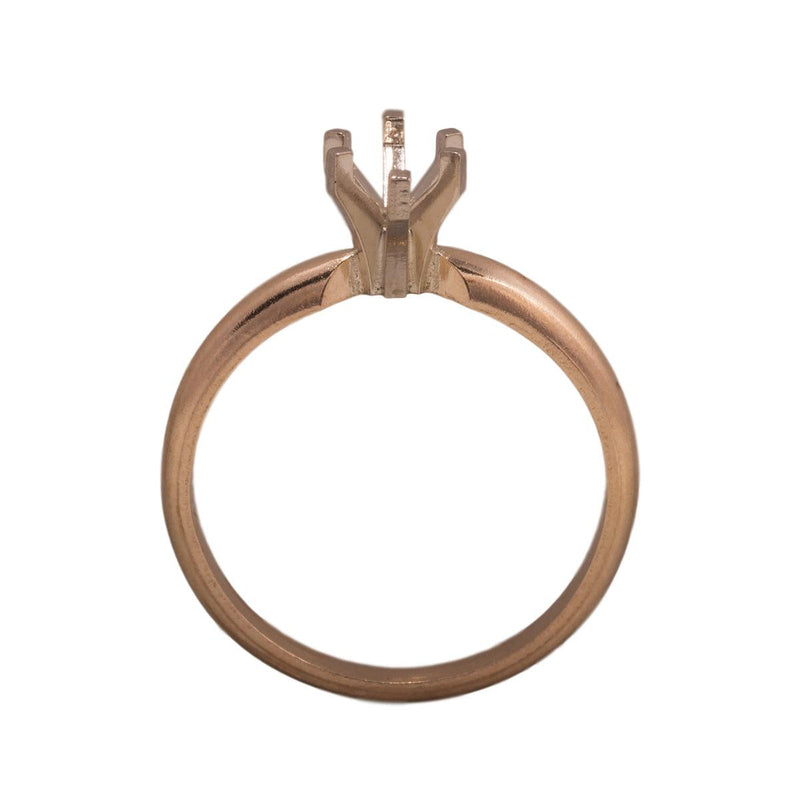 14KW, 14KW/14KY & Platinum Marquise Solitaire 7.5x4.25mm Center Stone 6-Prong Die Struck - Otto Frei