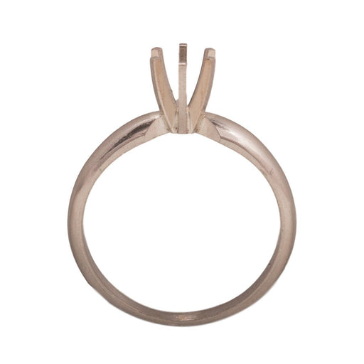14KW, 14KW/14KY & Platinum Round Solitaire 4.5mm Center Stone 6-Prong Die Struck - Otto Frei