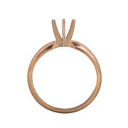 14KW, 14KW/14KY & Platinum Round Solitaire 5.5mm Center Stone 6-Prong Die Struck - Otto Frei