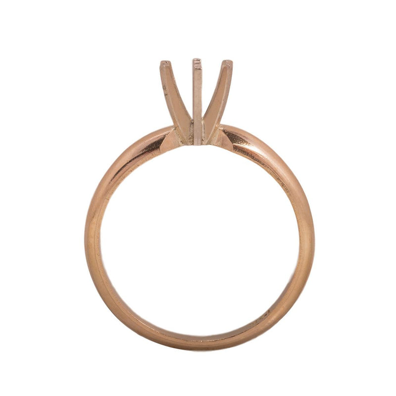 14KW, 14KW/14KY & Platinum Round Solitaire 5.5mm Center Stone 6-Prong Die Struck - Otto Frei