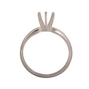 14KW, 14KW/14KY & Platinum Round Solitaire 5.5mm Center Stone 6-Prong Die Struck - Otto Frei