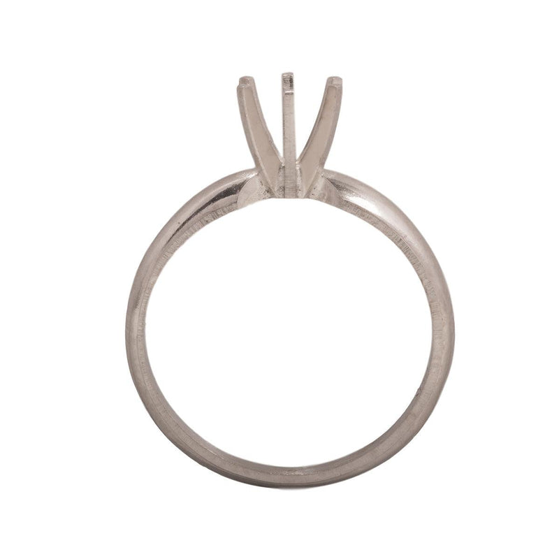 14KW, 14KW/14KY & Platinum Round Solitaire 5.5mm Center Stone 6-Prong Die Struck - Otto Frei