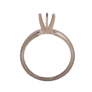 14KW, 14KW/14KY & Platinum Round Solitaire 5mm Center Stone 6-Prong Die Struck - Otto Frei