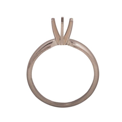 14KW, 14KW/14KY & Platinum Round Solitaire 5mm Center Stone 6-Prong Die Struck - Otto Frei