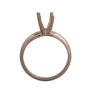 14KW, 14KW/14KY & Platinum Round Solitaire 6mm Center Stone 4-Prong Die Struck - Otto Frei